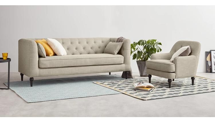 Chesterfield Design Blush Pink Velvet Leisure Living Room Furniture 3 Seater Sofa
