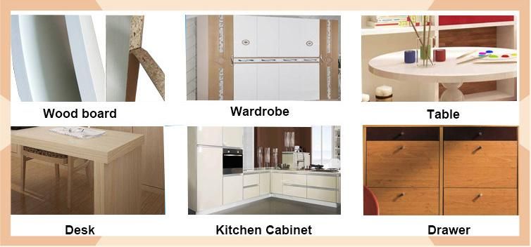 Solid Color/Wood Grain/ Embossed/ High Glossy/Matt High Tenacity PVC Edge Banding for Kitchen Cabinet