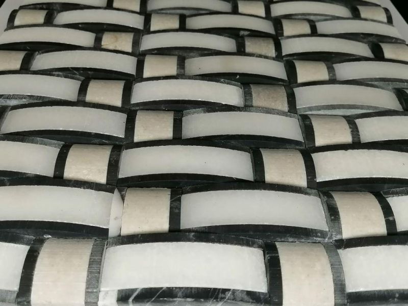 New Round Black, White, Marble Mosaic, Stone Used for Kitchen Baffle Wall, Sofa, Hotel Lobby Background, Bath Room, Toilet Metope