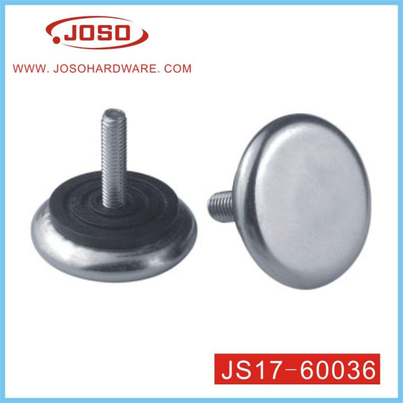 White Metal with Plastic Adjustable Screw of Hardware for Sofa Leg