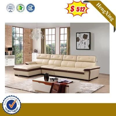 Modern Style Home Furniture TV Stands Side Sofas Round Shape Corner PU Leather Sofa