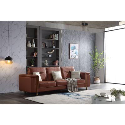 Home Modern Luxury Leather Furniture Livingroom Living Room Coffee Table Fabric Leather Sofa