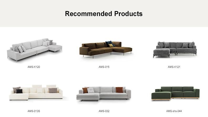 Modern Style Design Furniture Set Recliner Soft Fabric Corner Sofa