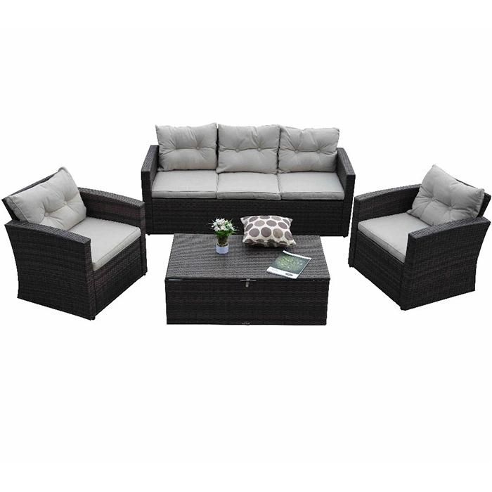 Patio Sofa Brown Chair Sofa Rattan Garden Sofa Set