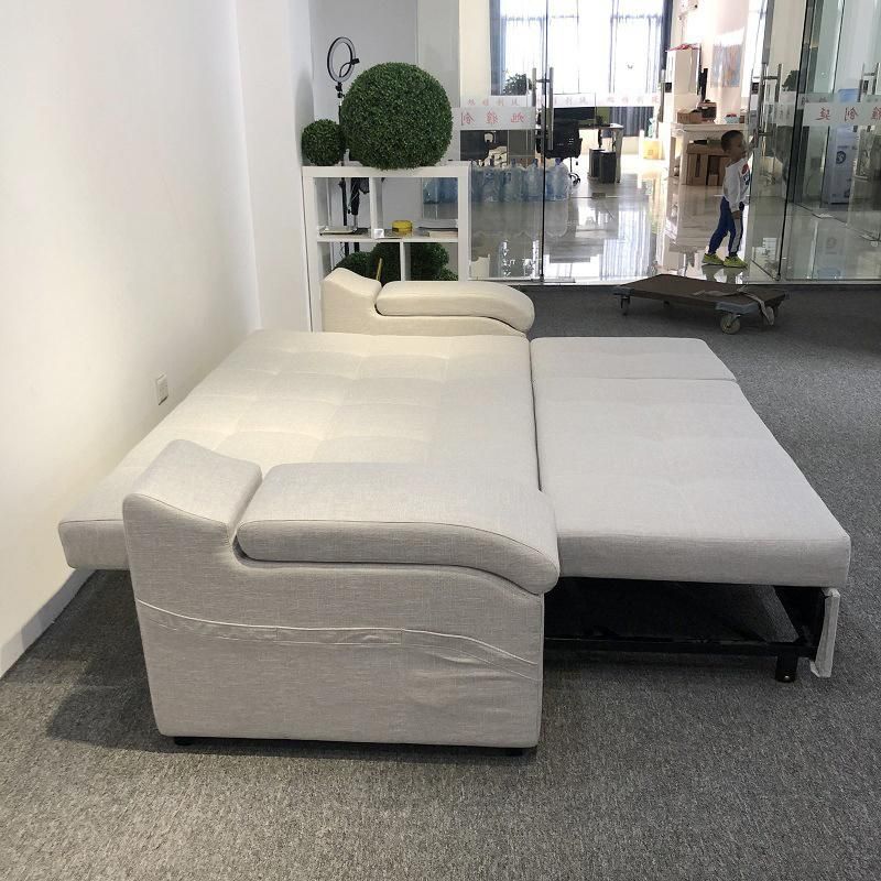 New Design Bedroom Furniture Dongguan Manufacturer Fabric Ins Style Sectional Sofa Bed Foldable