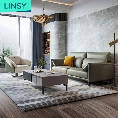 Linsy China Furniture Genuine Italian Leather Sofa S186-a