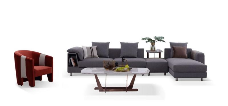 Modern Home Living Room Furniture Fabric Sectional Sofa