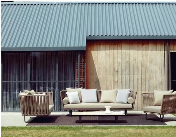 Outdoor Sofa Set Rattan Combination Nordic Furniture Hotel Garden