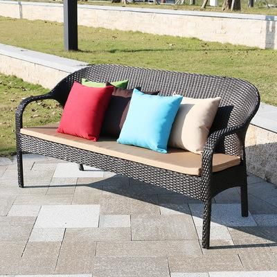 Outdoor Rattan Sofa Chair Three Balcony Leisure Living Room Rattan Table and Chair