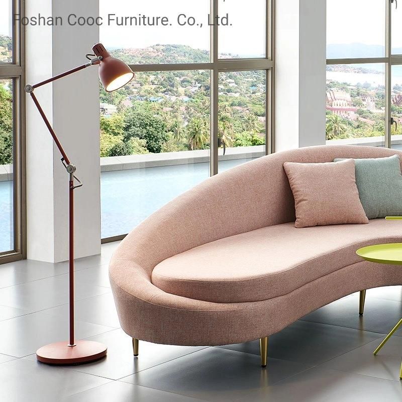 Couch European Style 3 Seater Hotel Fabric Sofa