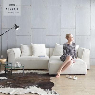Hot 2 Wood L Shape Modern Living Room Furniture Moder Design Sofa