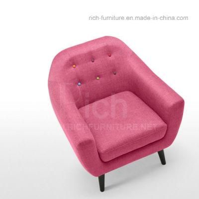 New Design Hotel Bedroom Fabric Sofa (1seater)