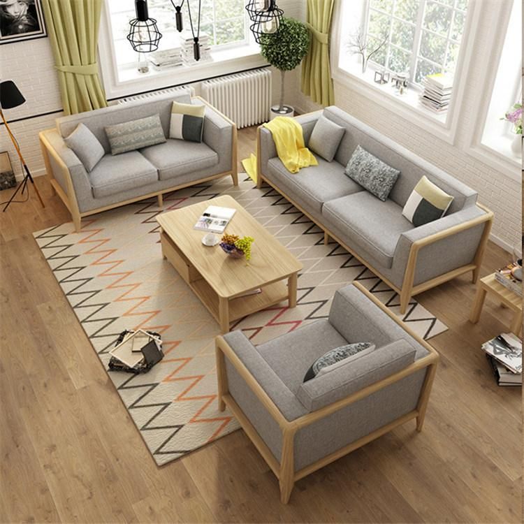 Customized Wooden Design Living Room Furniture Sofa for Sale