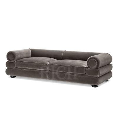 Tuxedo Lounge Settee Italian Modern Luxury 3 Seater Velvet Sofa Living Room Velvet Couch Furniture Luxury Velvet Fabric Sofa