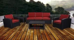 Patio Molded Rattan Sectional Sofa Set