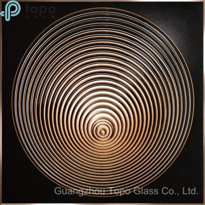 Simple Style Wall Art Decorative Picutre Glass Painting for Hotel (MR-YB6-2043A)