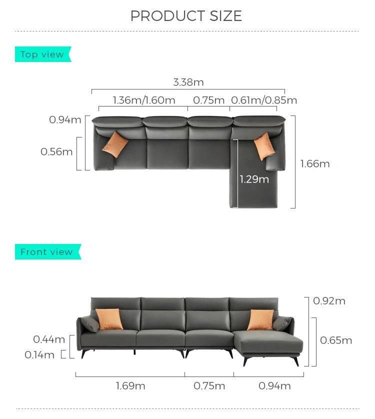 Linsy Wooden Genuine 3 Seater Real Leather Sofa with Armrest S186-a