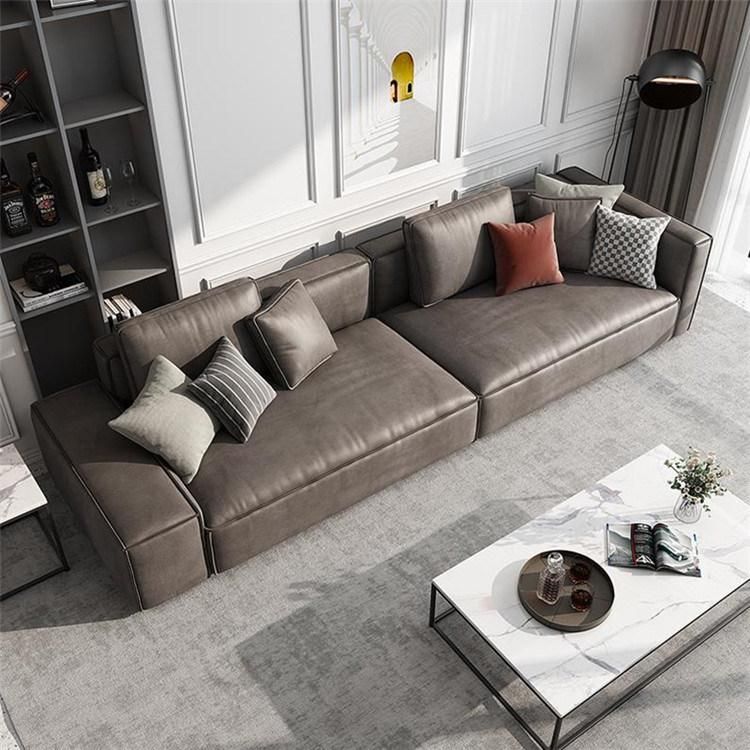 Modern Minimalist Furniture Living Room Wood Frame Fabric Sofa