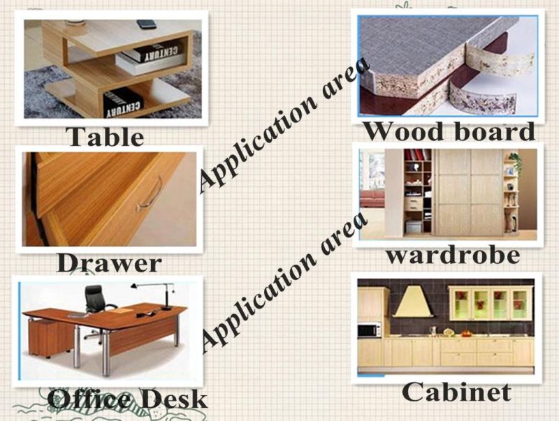 0.8mm Barma Teak Surface PVC Edgebanding for Furniture Decoration