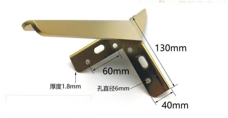 Modern Sofa Cabinet Feet Hardware Accessories Gold Polished