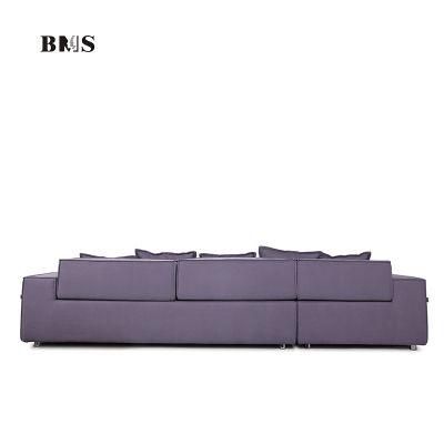 China Home Furniture L Shape Corner Combination Fabric Sofas