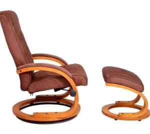 Furniture Deluxe Bedroom Sofa with Wood Roll Upholstered Lounge Chair Living Room Chairs