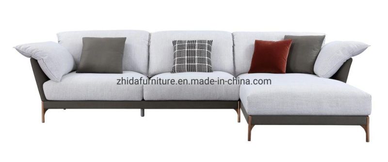 Chinese Modern Home Furniture Luxury Fabric Leisure Sofa for Living Room