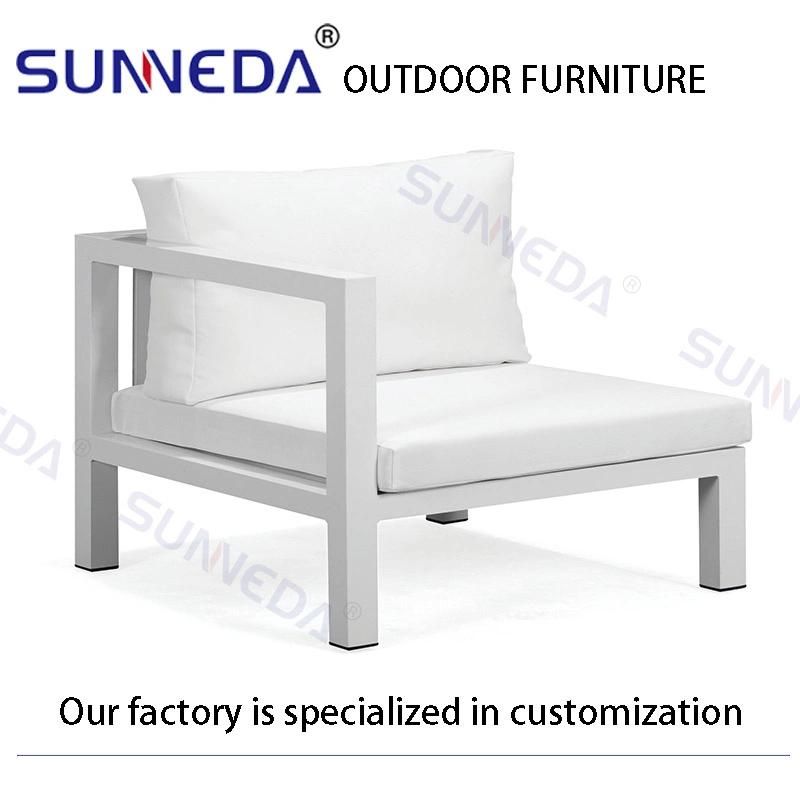 Thick Tube Aluminum Morden Outdoor Furniture Sofa with Cousion Matchable