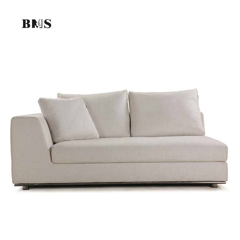 Italian Modern Couch Sectional Home Furniture Corner White Fabric Sofas