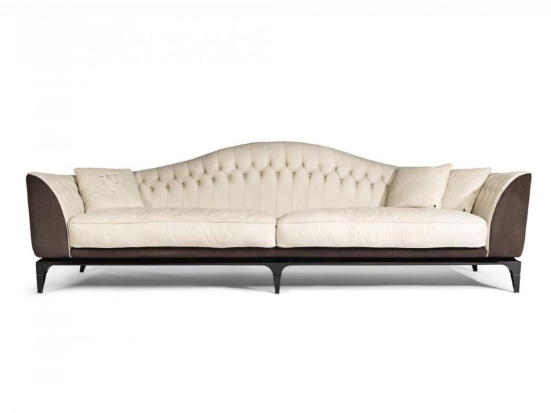 Newest Chesterfield Sofa Home Furniture Factory High Quality European Design Italian Villa Leather Living Room Sectional Sofa