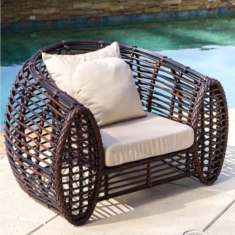 Outdoor Popular Modern PE Rattan Aluminum Frame Weaving Leisure Outdoor Sofa Sets
