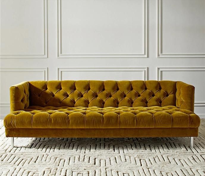 Velvet Tufted 3 Seats Sofa Sf-8b011-3#