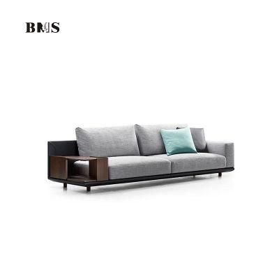 Wholesale Living Room Modern Home Furniture Apartment Mixed Leather and Fabric Sofas