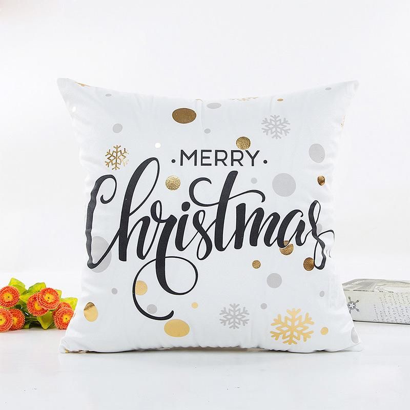 Cushion Covers Sofa Polyester Cotton Pillow Case for Christmas Xmas Decoration