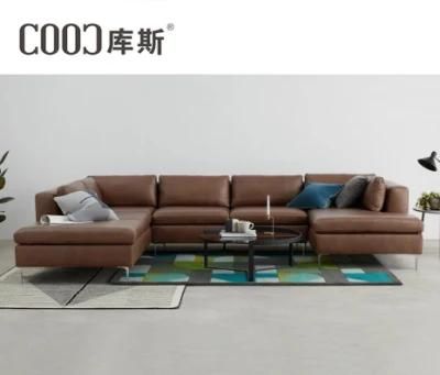 Luxurious Living Room Cloth Art U - Shaped Sofa