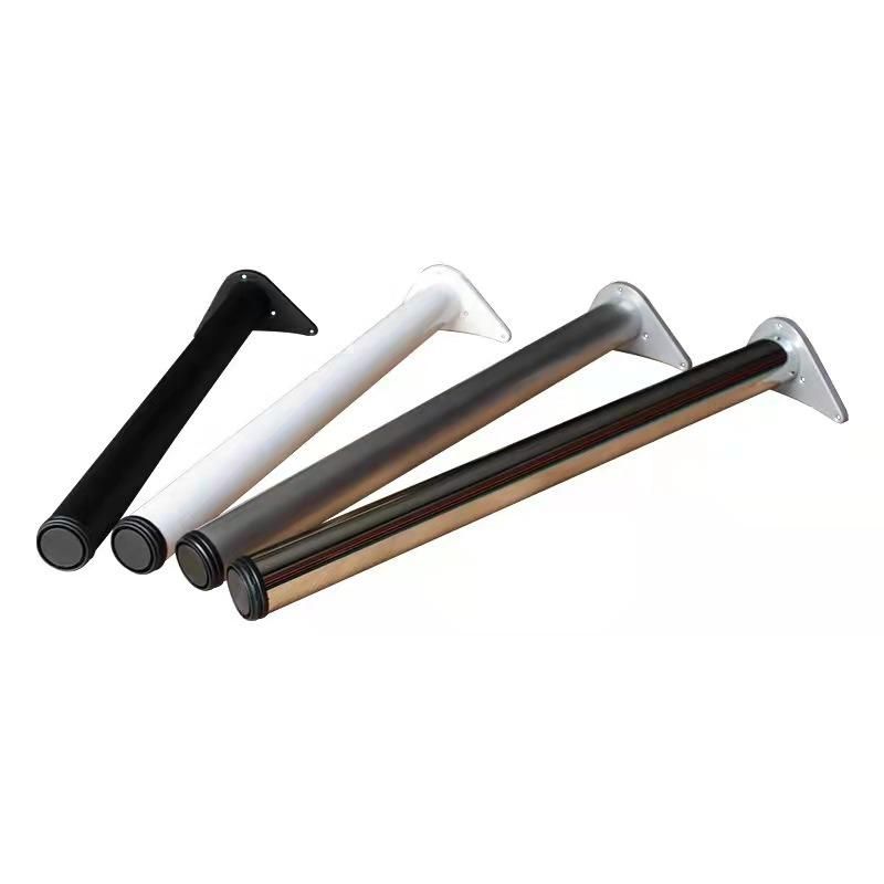 Custom Adjustable X Shape Black Metal Table Legs