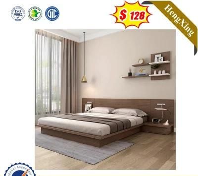 Modern Hotel Home Simple Bedroom Furniture Set Folding Wood Frame King Double Wall Sofa Bed with Mattresses