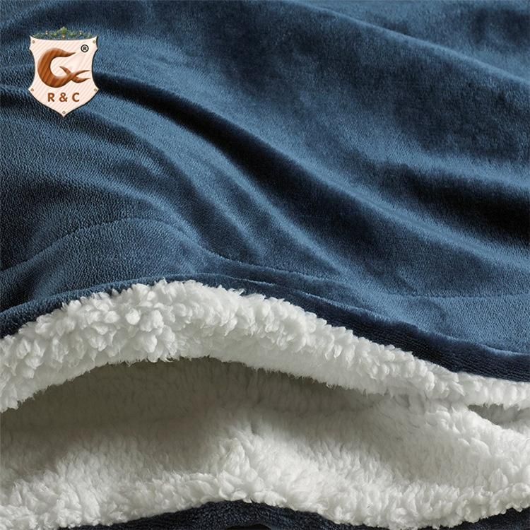 Super Soft Dyed Polar Flannel Fleece Modern Solid Color Design 100 Polyester Plush Striped Throw Plush Blanket Sofa Blanket