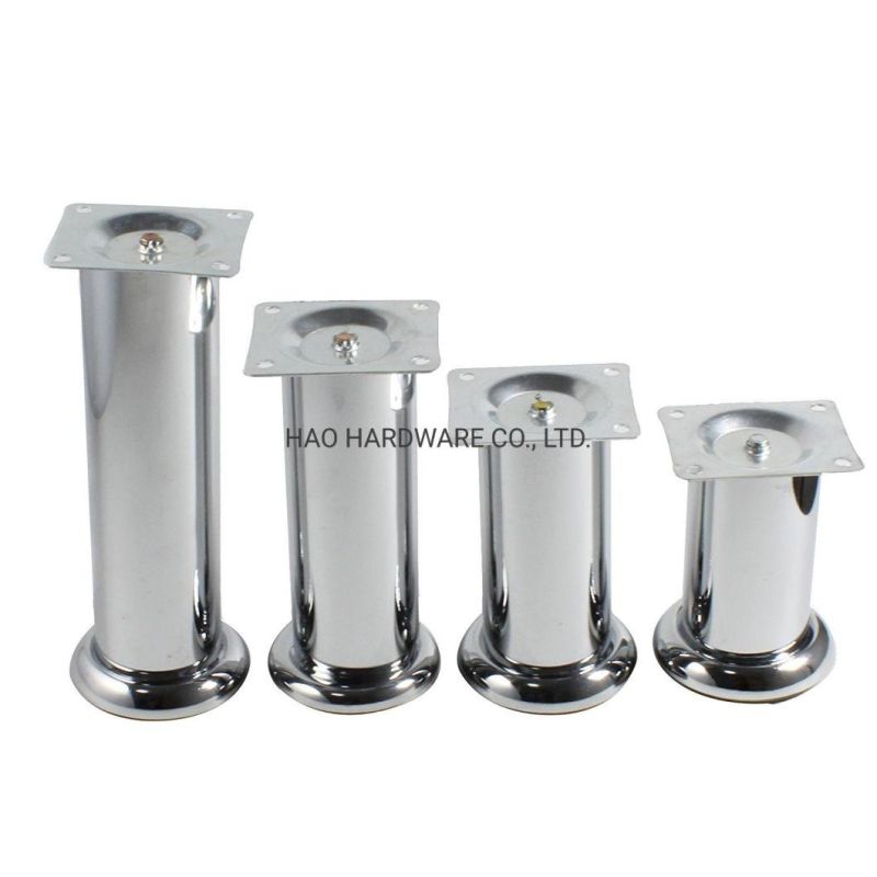 Adjustable Chrome Sofa Leg Transparent Plastic Bottom Furniture Feet