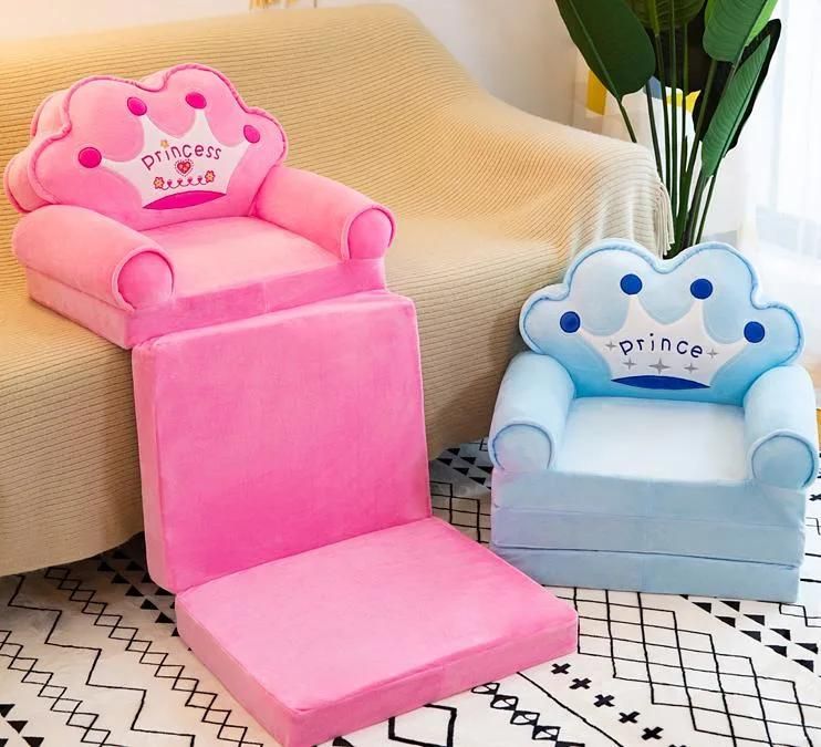 Cartoon Children′ S Folding Sofa Baby Extension Seat Stool