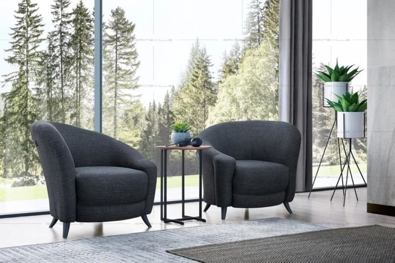 Modern Furniture Living Roon Furniture Sofa Set Single Sofa for Villa Crf24