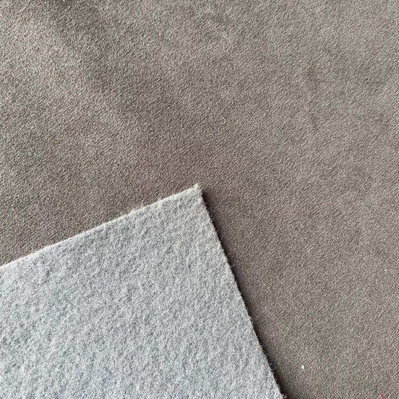 New Arrival New Style Solid Super Soft Velvet Fabric Sofa Fabric Upholstery Cloth Decorative Material (WH019)