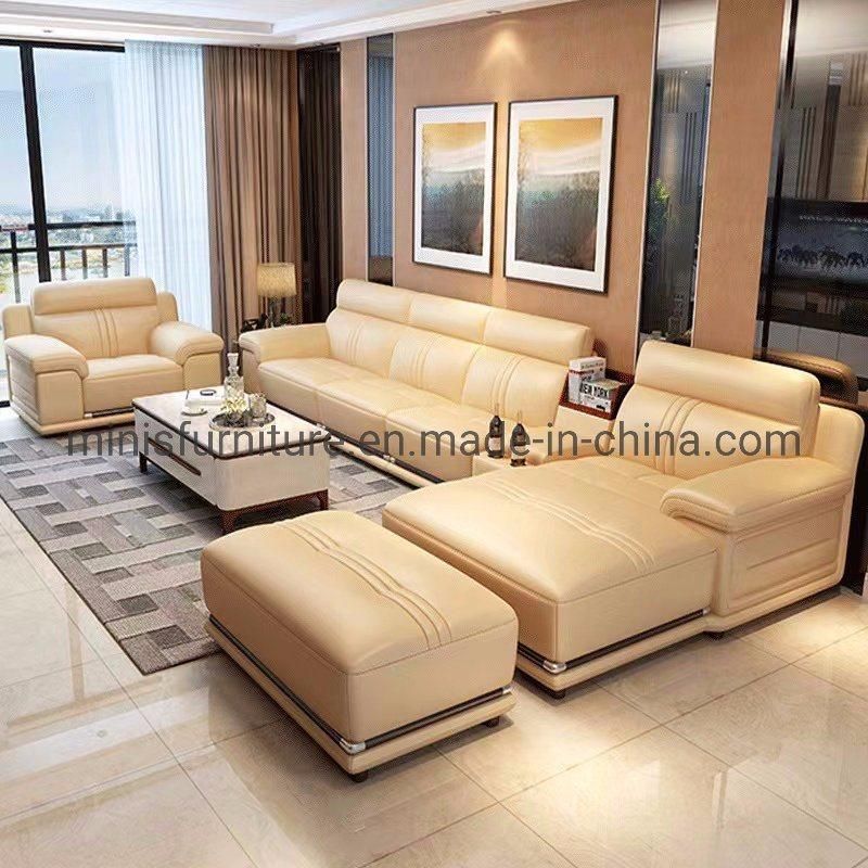 (MN-SF111) China Factory Wholesale Cheap Price Good Quality Home Furniture Brown Leather Sofa