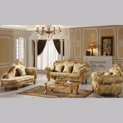 Home Furniture Factory Wholesale American Wood Fabric Sofa Set in Optional Sofa Seats and Couch Color