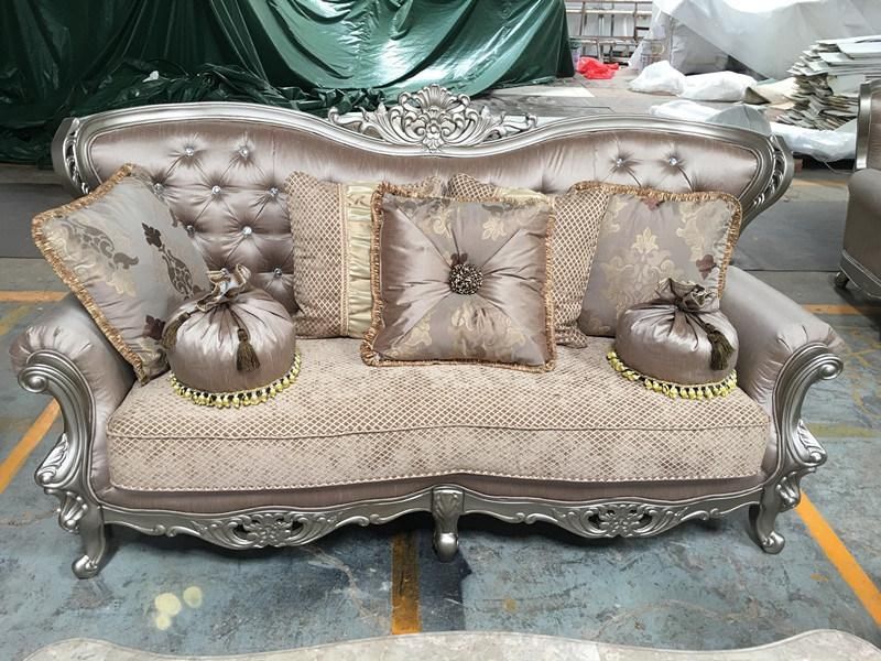 Fabric Classic Sofa with Wood Frame for Living Room Furniture