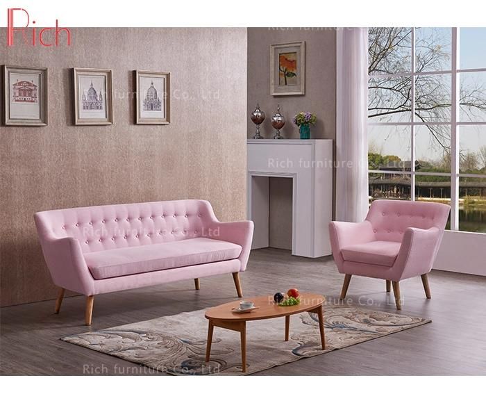 Home Chinese Furniture Modern Living Room Used Wood Frame Leisure Fabric Sofa
