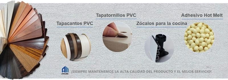 Wood Grain Color to South America Market Tapacantos PVC Edge Band Tape Furniture Edging Kitchen Gabinet Accessories