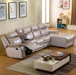 L Shape Leather Recliner Sofa (3739L)