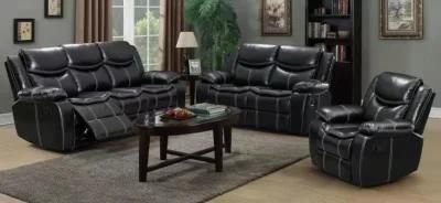 Leather Gel Sofa with Constrat Stitching for Living Room Furniture