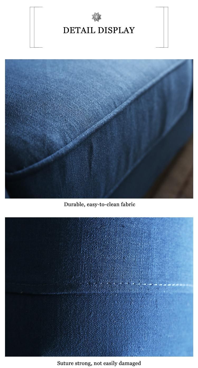 Blue Fabric Modern Design Furnitures House Latest Sofa